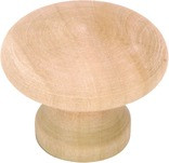 1 1/2-in Cabinet Knob, Wood