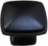 1 1/4-in Square Knob, Black