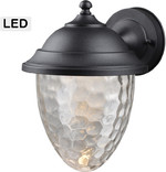 211444 Small LED Lantern, Textured Black
