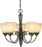 5 Light Berkshire Large Chandelier, Classic Bronze