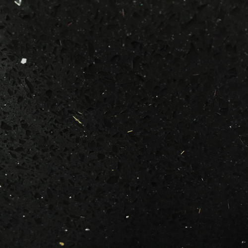 3CM Quartz Prefab 108"x 25.5" Silver Star Black Quartz