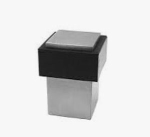 Square Door Stop - Satin Stainless Steel