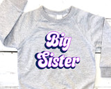 Big Sister organic baby and kids sweatshirt
