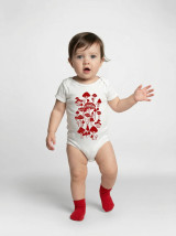 Mushrooms and Gnome baby onesie