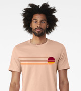 Striped Sunset mens/unisex t-shirt