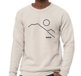 Mod Mountain unisex adult crewneck sweatshirt (Dust)