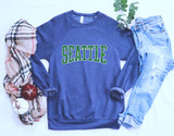 Seattle Football Old School unisex crewneck sweatshirt