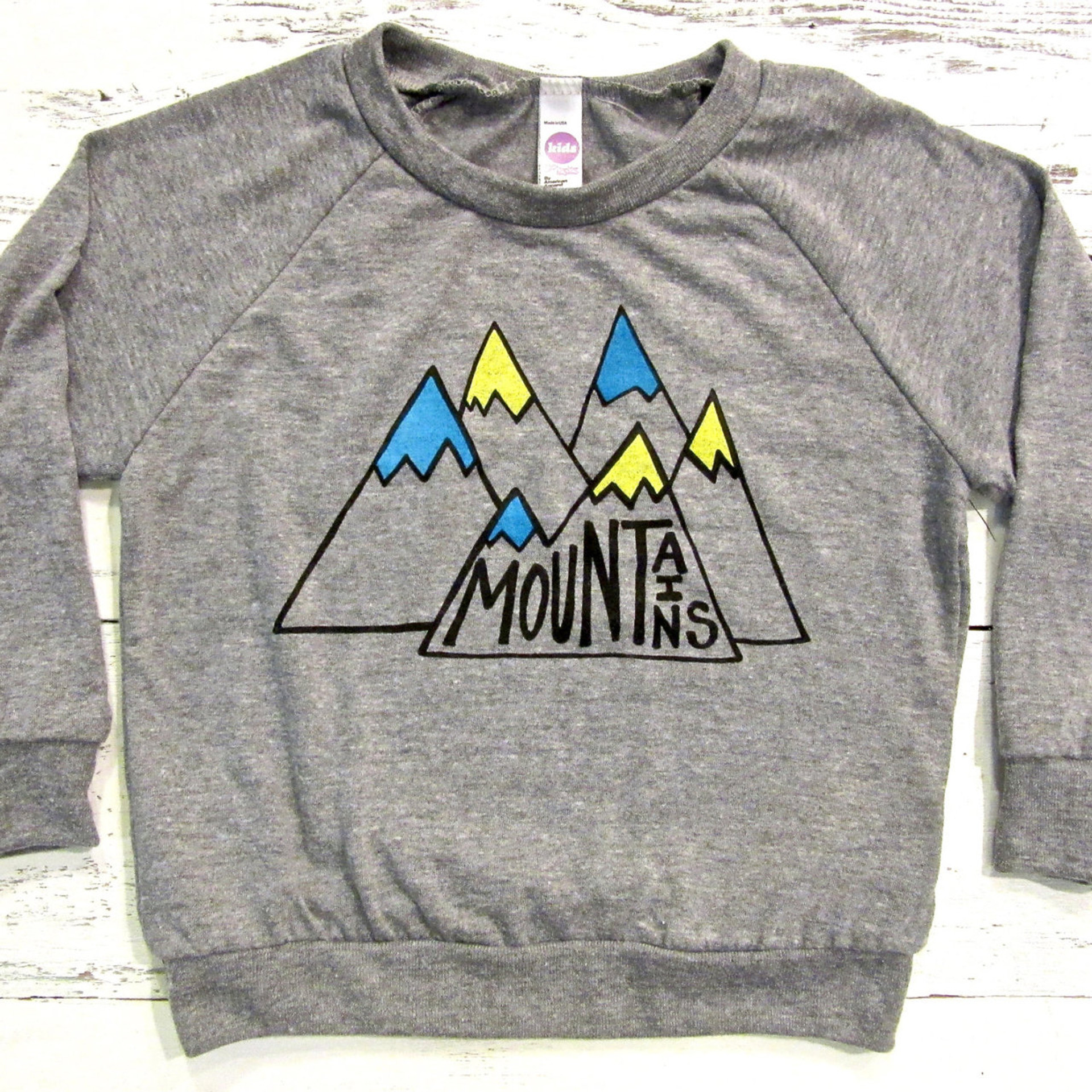 Mountains baby and kids long sleeve