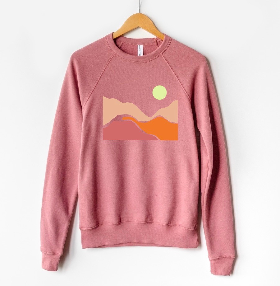 Desert Sun unisex crewneck sweatshirt Sweetpea and Boy