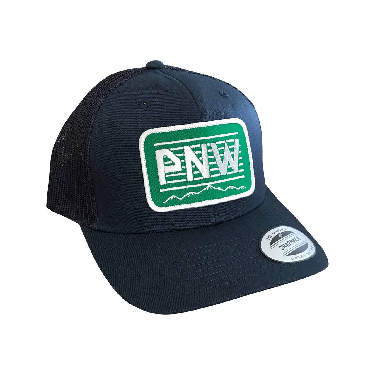 Navy unisex youth trucker hat Pick your Patch