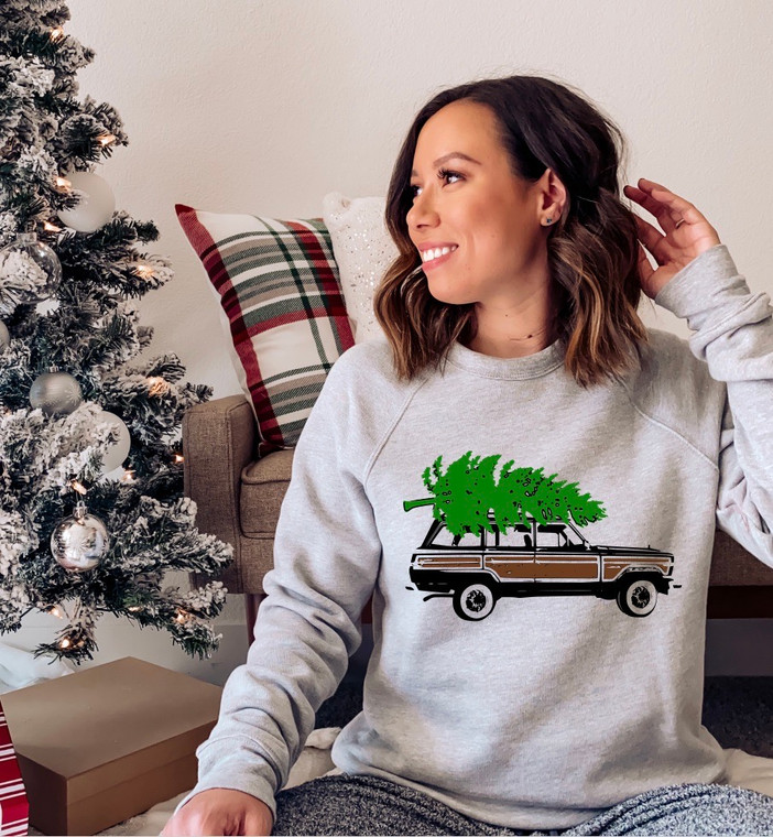 Christmas Wagon unisex crewneck sweatshirt