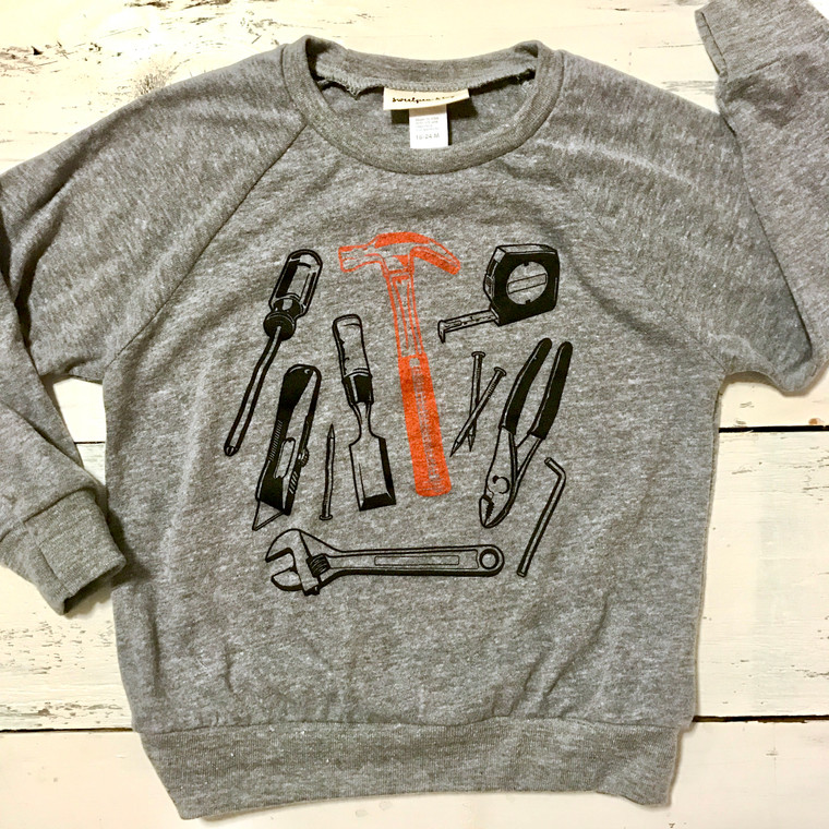 Tool Time baby and kids long sleeve