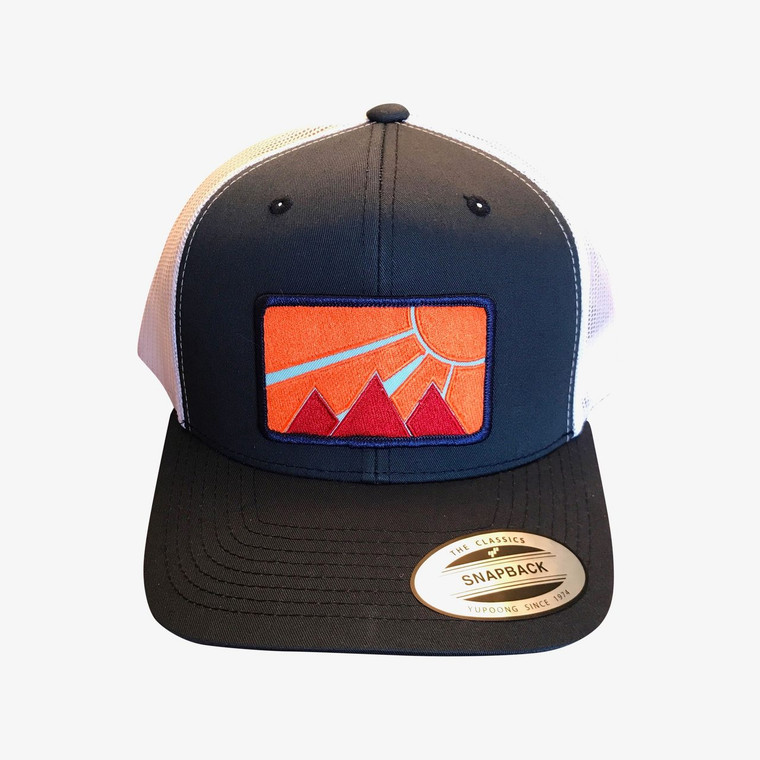 Imperial Sun adult trucker hat (Navy/White Curved)