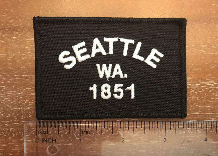 1851 Seattle iron on patch