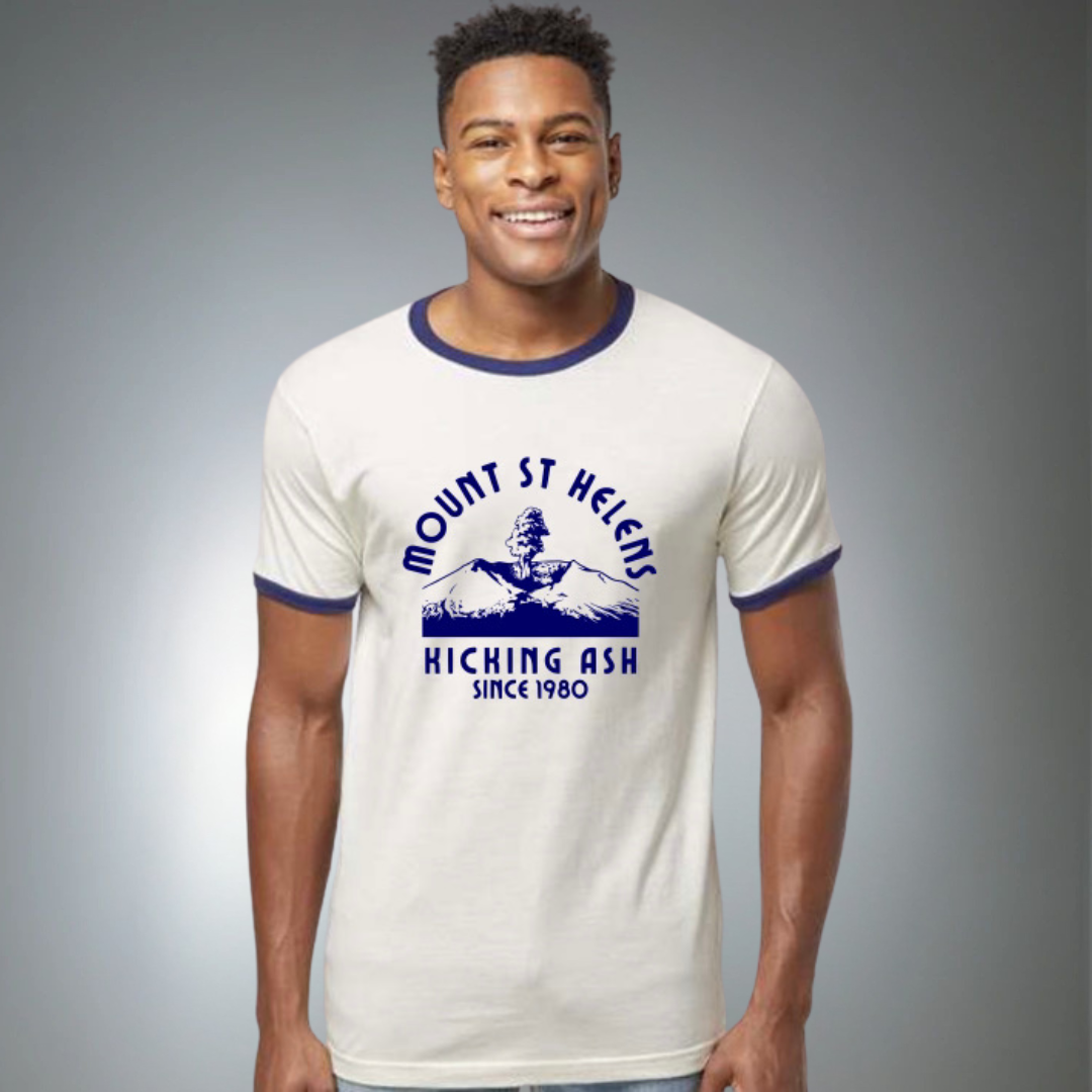 Mt St Helens adult tee