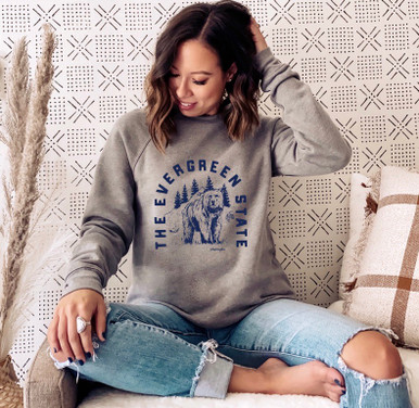 Evergreen Bear Crewneck