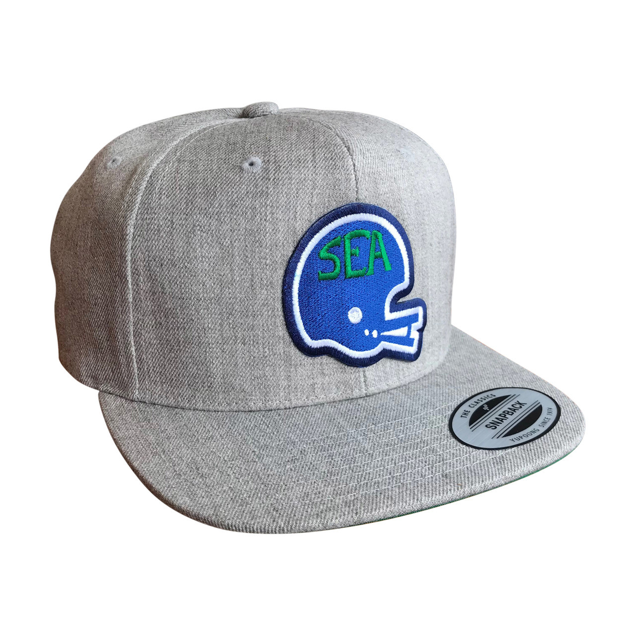Vintage Tacoma Gray adult wool snapback 