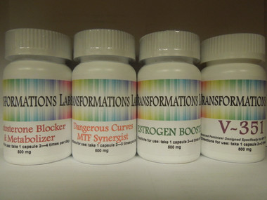4 Pack MTF Transition Kit & System. Testosterone Blocker & Feminizer.
