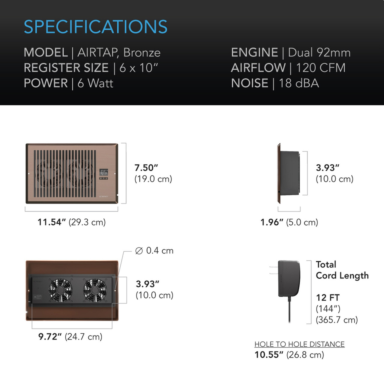 infinity airtap t6
