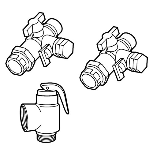 Navien Plumb Easy (Lead Free Isolation) Valves 3/4”with Relief Valve V2