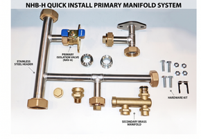 Navien NHB Series Stainless Steel Primary Manifold Kit GXXX002396