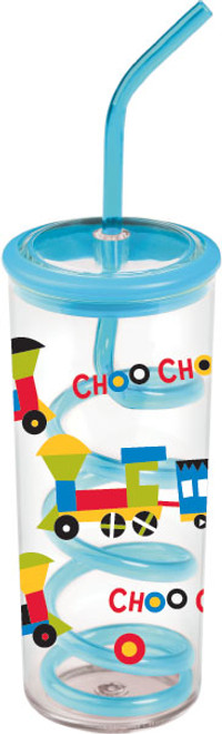 Choo Choo Train Twisty Straw Cup