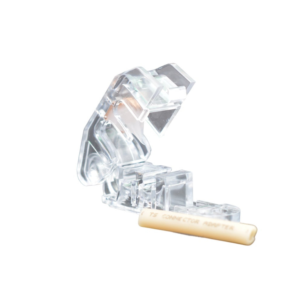 Trace Safe universal clear connector splicer for tracer wire with tst adapter sleeve