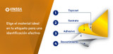 Elige el material ideal de etiqueta para una identificación efectiva