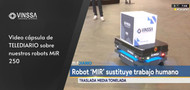 Video cápsula de TELEDIARIO sobre nuestros robots MiR 250 Video cápsula de TELEDIARIO sobre nuestros robots MiR 250