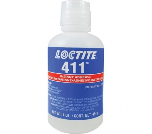 Loctite 411 Adhesivo Instantáneo Prism, Transparente Tenaz - Botella 1 lb