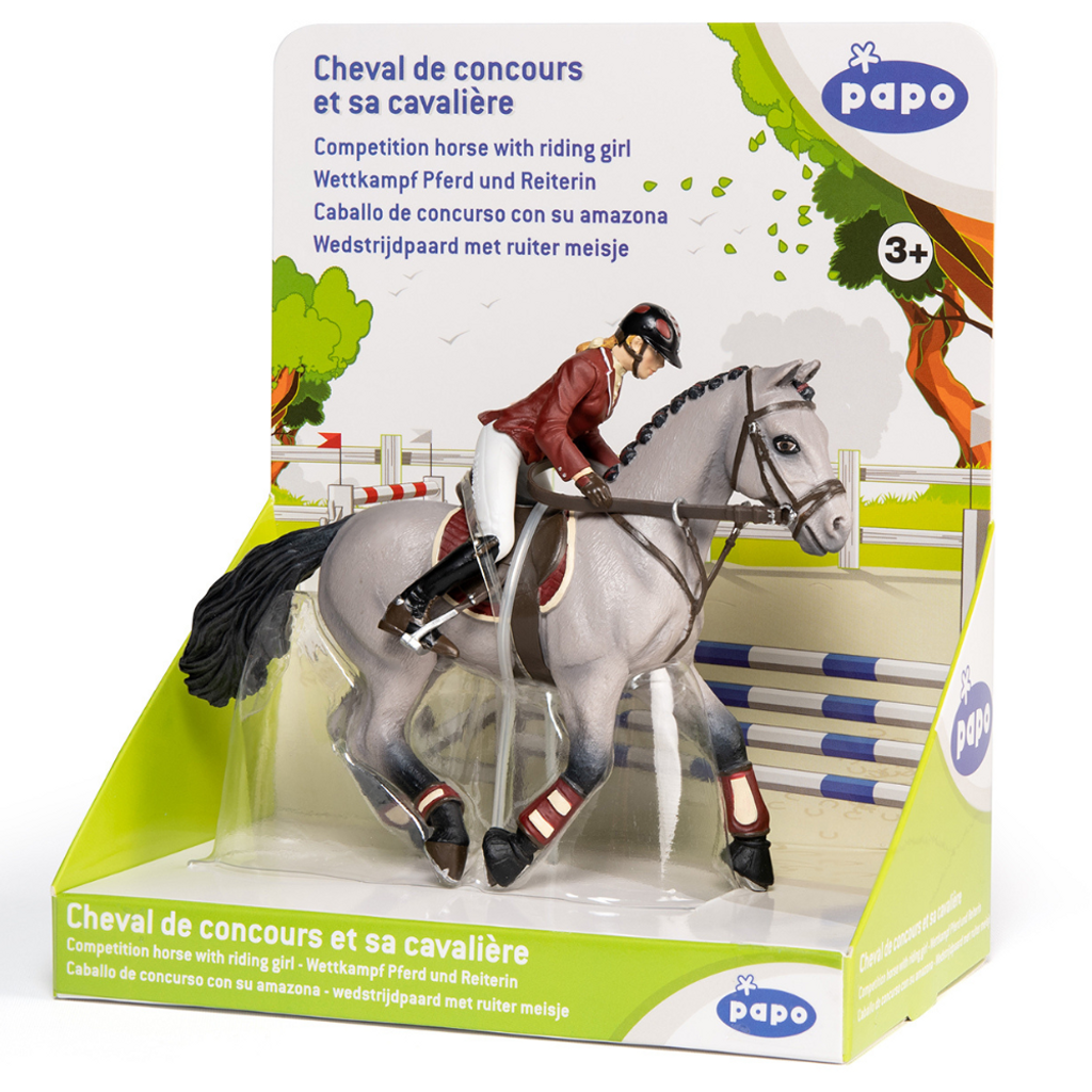 Papo Competition Horse with Riding Girl