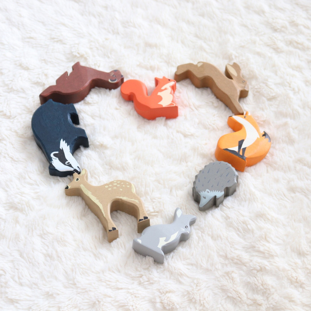 Tender Leaf Toys Woodland Animals heart shape lifestyle  (each sold separately)