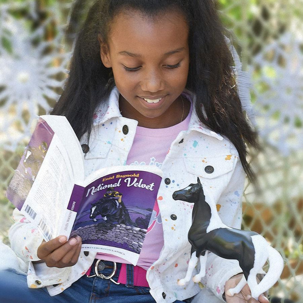 Breyer National Velvet Horse & Book with girl