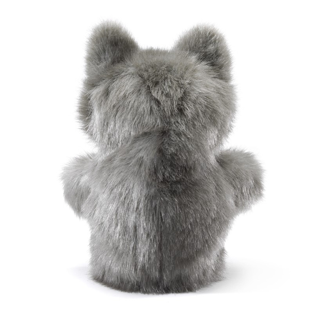 Folkmanis Little Wolf Puppet back