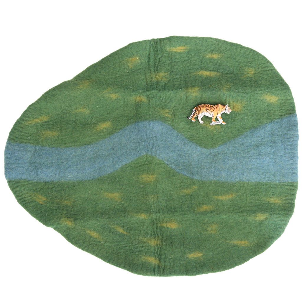 Papoose River Play Mat with Schleich Tiger (sold separately)