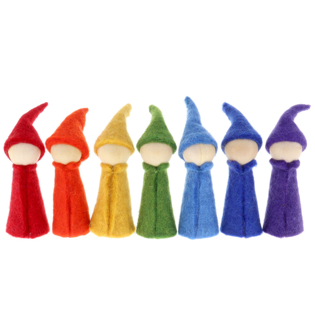 Papoose Rainbow Gnomes 7pc