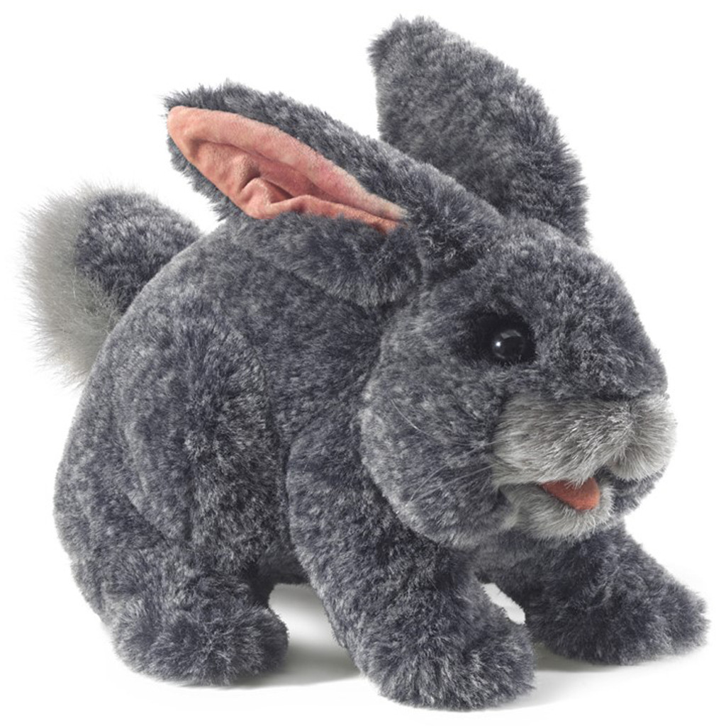 Folkmanis Grey Bunny Rabbit Puppet