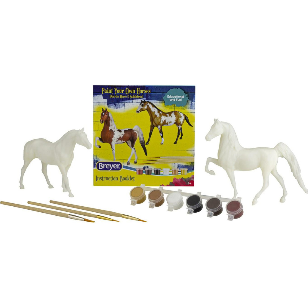 Breyer Paint Your Own Horse Qtr Horse & Saddlebred contents