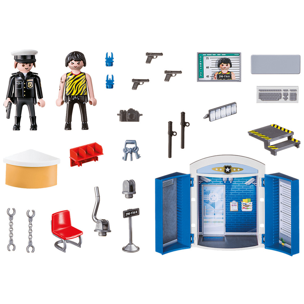 Playmobil Police Station Play Box inclusions