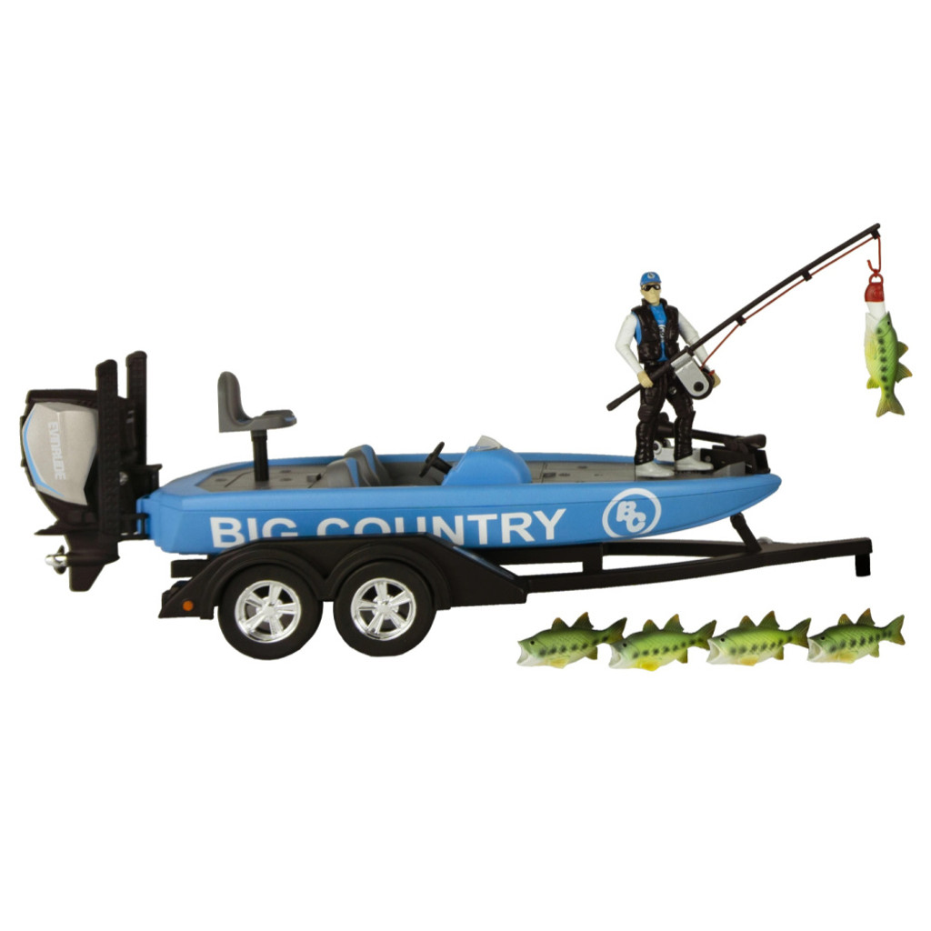 Big Country Toys Bass Boat and Implements toy playset