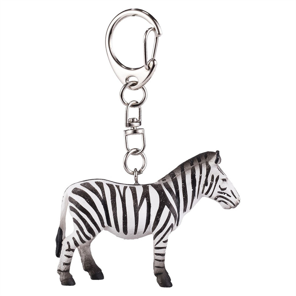 Mojo Zebra Keychain right side