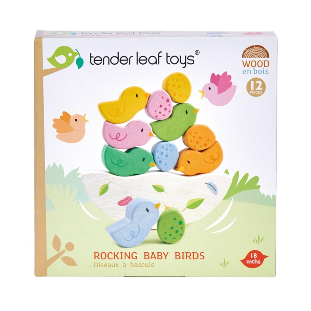 Tender Leaf Toys Rocking Baby Birds box