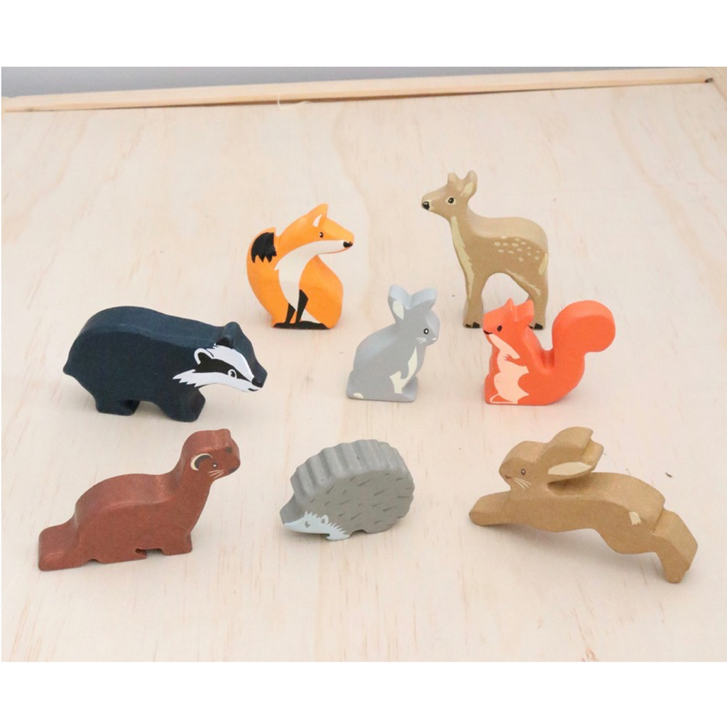 Tender Leaf Toys Wooden Woodland Animals Set