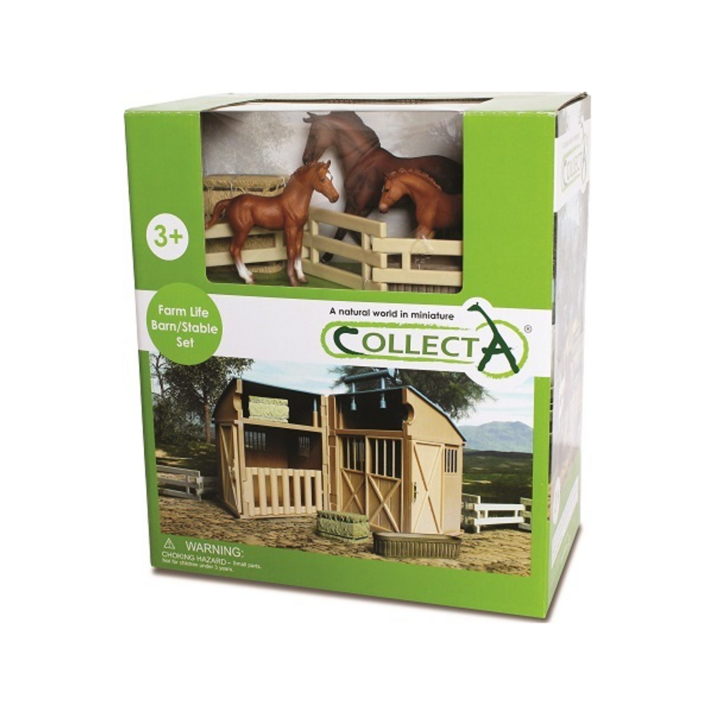 CollectA Stable Playset with Horses and Accessories