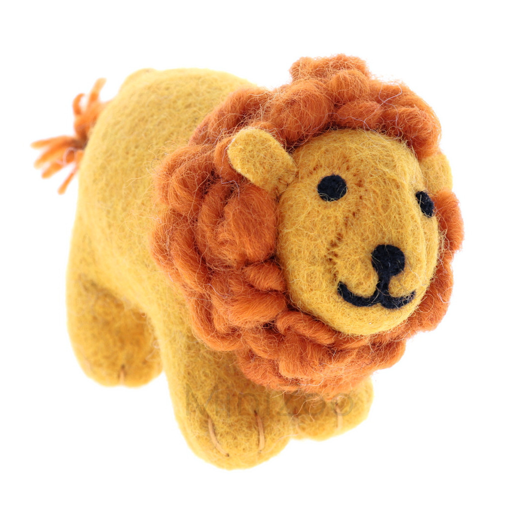 Tara Treasures Felt Safari Lion Toy MiniZoo