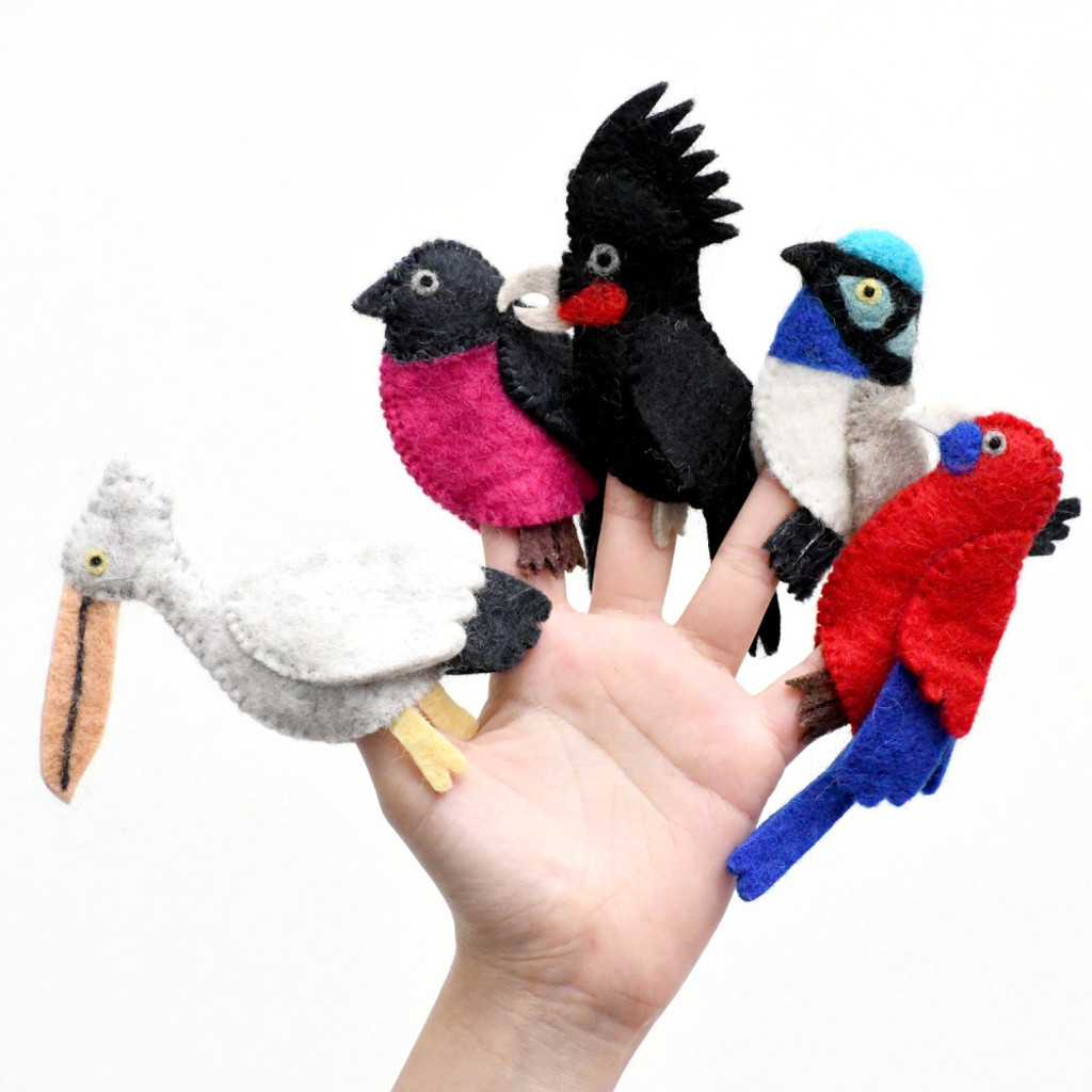 Australian Colourful Birds Finger Puppet Set 