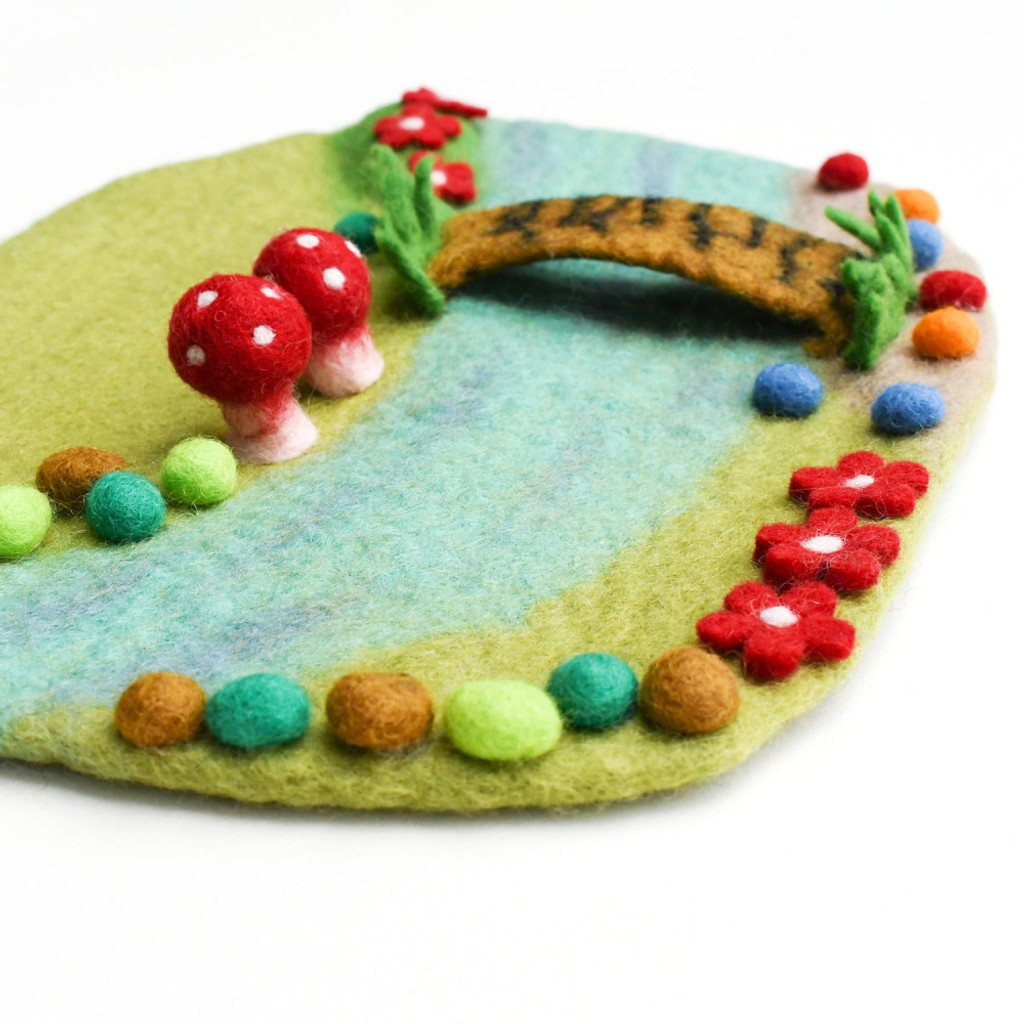 Fairy River and Bridge Play Mat