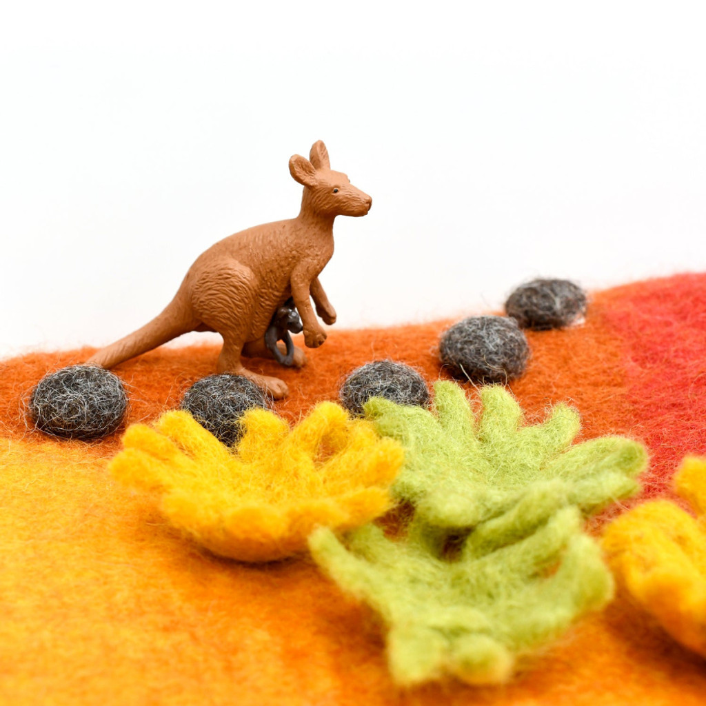 Australian Outback Desert Play Mat with Aussie animals