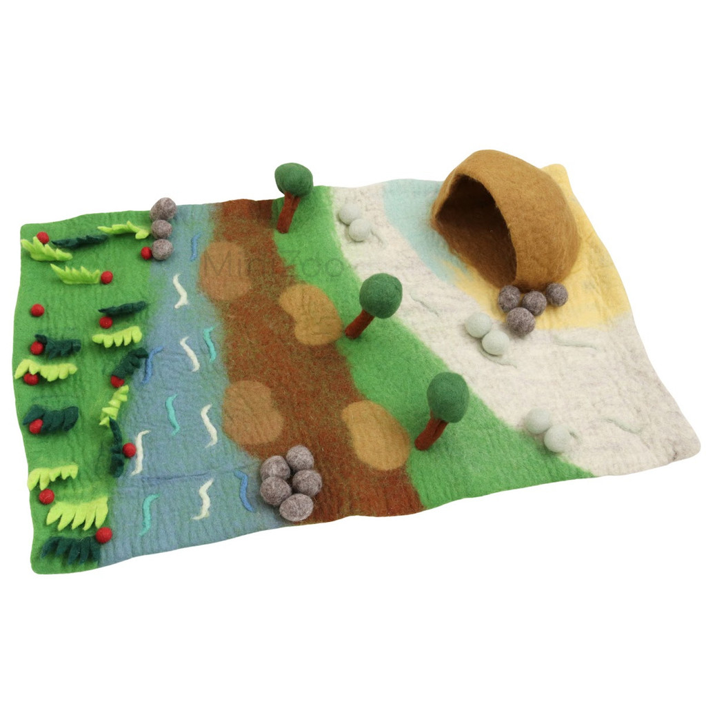 Tara Treasures Bear Hunt Play Mat Playscape MiniZoo