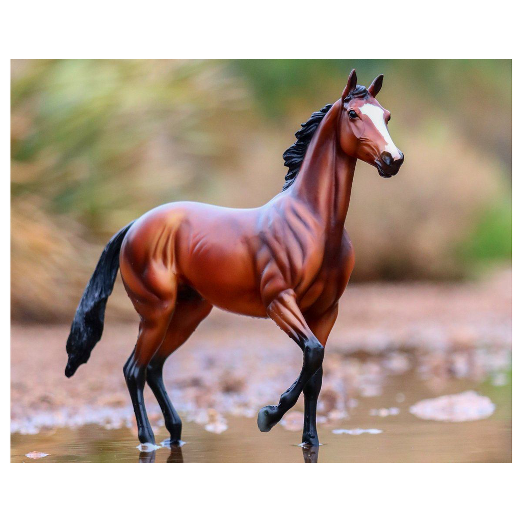 Breyer Traditional Tiz the Law Thoroughbred in river